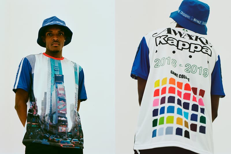 アウェイク ニューヨーク カッパ Awake NY x Kappa Fall/Winter 2019 Capsule Collection Dover Street Market Ginza Pre-Release Global Announcement Sportswear Retro '90s 1990 tracksuit bucket hat soccer stadium jacket football jersey Procell