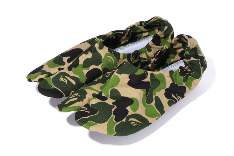 BAPE ベイプ  ABC CAMO カモ柄 Japanese Socks 足袋 靴下 Release a bathing ape green footwear
