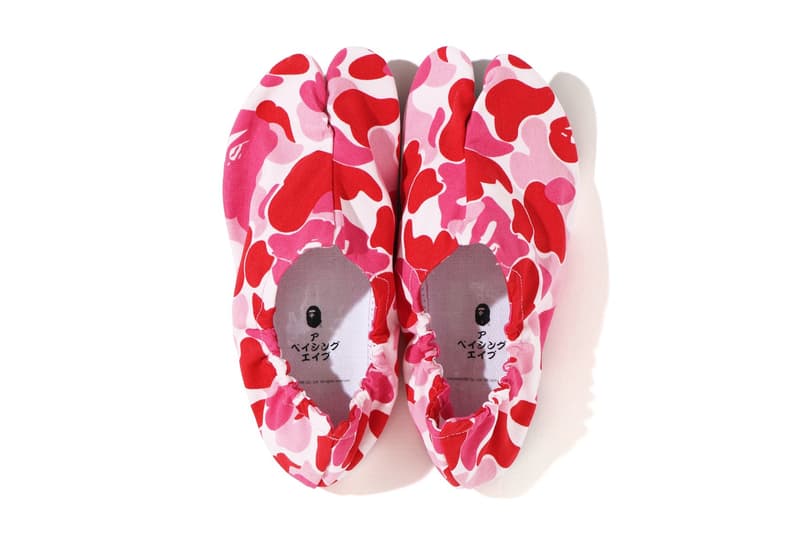 BAPE ベイプ ABC CAMO カモ柄 Japanese Socks 足袋 靴下 Release a bathing ape green footwear