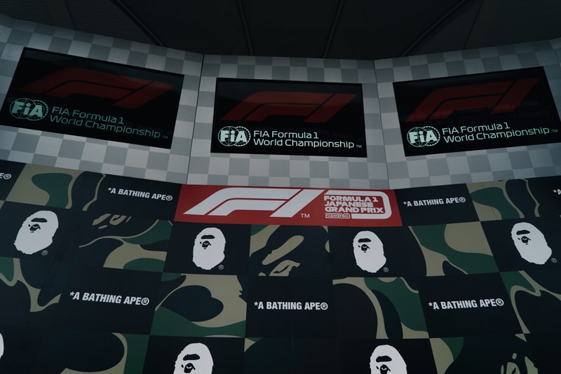 F1 日本GP BAPE ベイプ APE エイプ コラボレーション バルテリ・ボッタス セバスチャン・ベッテル ルイス・ハミルトン