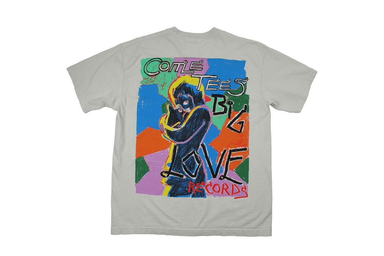ビッグラブレコーズ x カム ティーズによるコラボTシャツ Big Love Records がLAの気鋭Tシャツブランド Come Tees とのコラボピース2型を発売