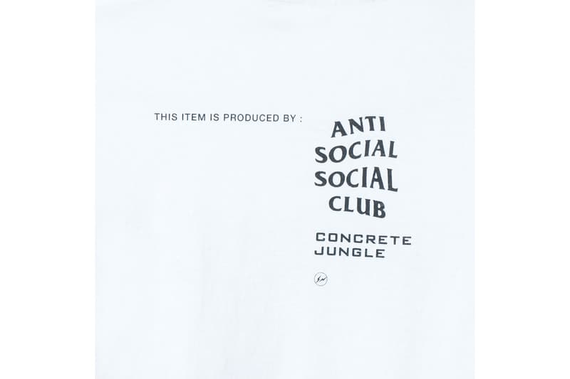 Anti Social Social Club アンチ ソーシャル ソーシャル クラブ フラグメント 藤原ヒロシ fragment コンクリートジャングル Concrete Jungle