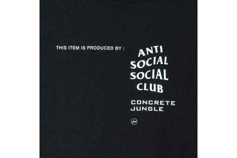 Anti Social Social Club アンチ ソーシャル ソーシャル クラブ フラグメント 藤原ヒロシ fragment コンクリートジャングル Concrete Jungle