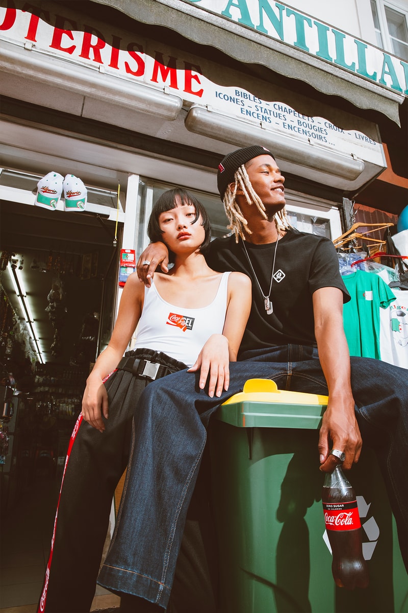 ディーゼル コカコーラ  カプセル コラボ コレクション diesel teams up with coca cola to drop its latest capsule collection titled the re-collection with the use of recycled materials  PET bottles 
