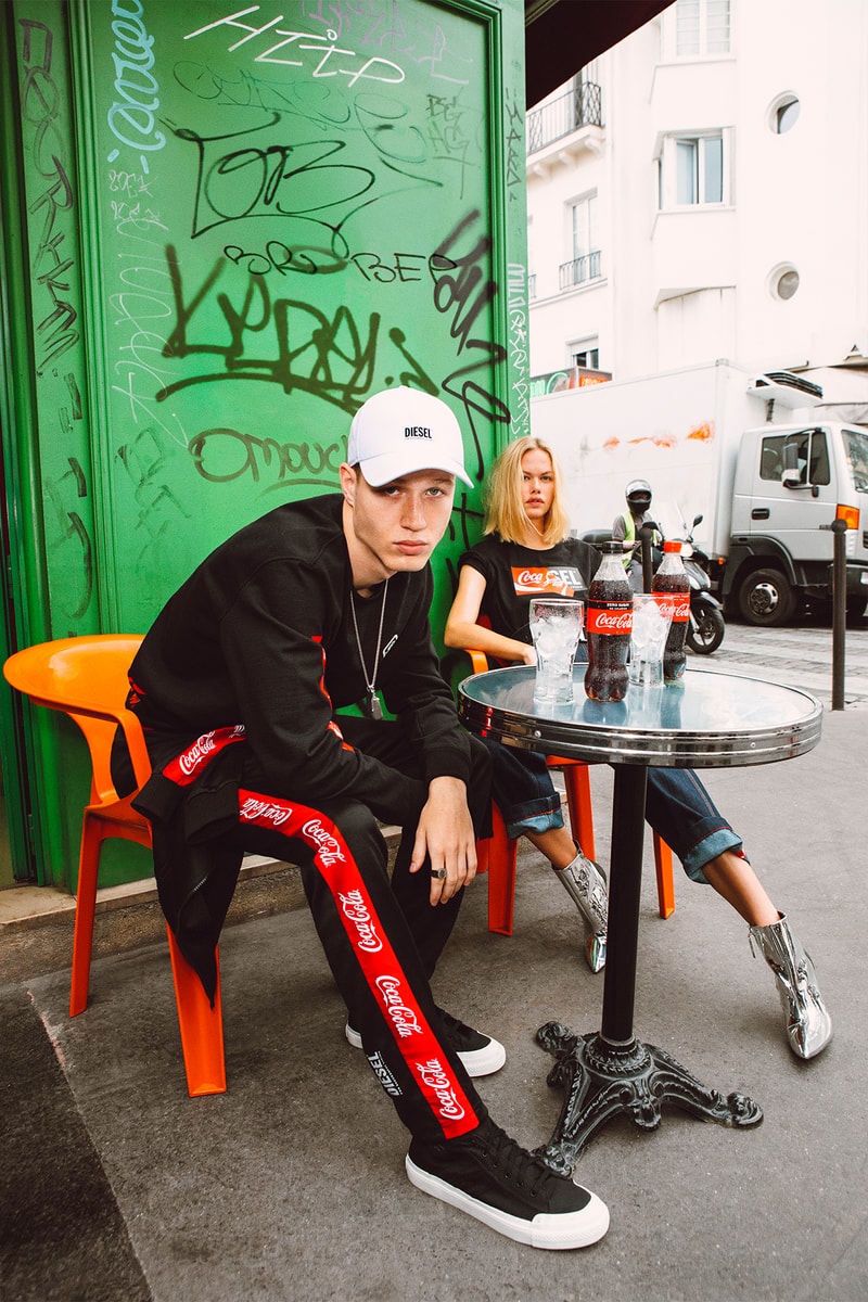 ディーゼル コカコーラ  カプセル コラボ コレクション diesel teams up with coca cola to drop its latest capsule collection titled the re-collection with the use of recycled materials  PET bottles 