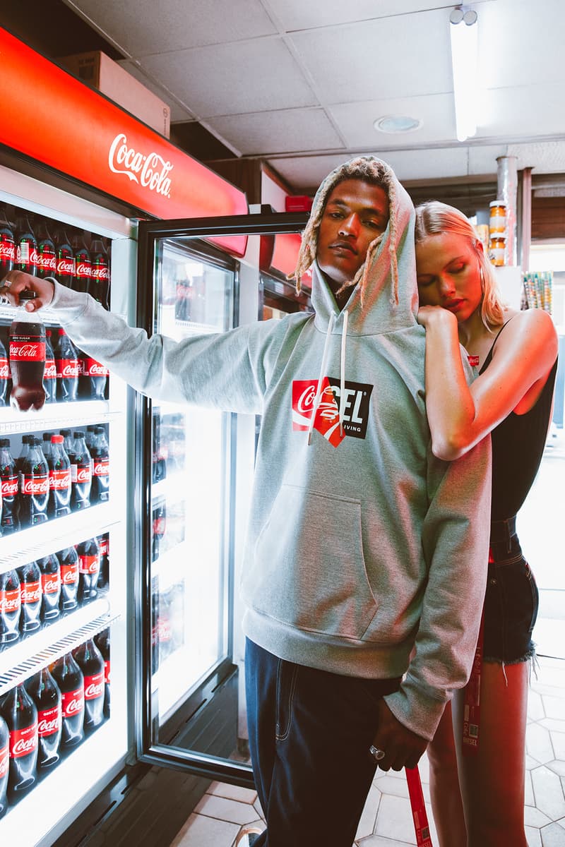 ディーゼル コカコーラ  カプセル コラボ コレクション diesel teams up with coca cola to drop its latest capsule collection titled the re-collection with the use of recycled materials  PET bottles 