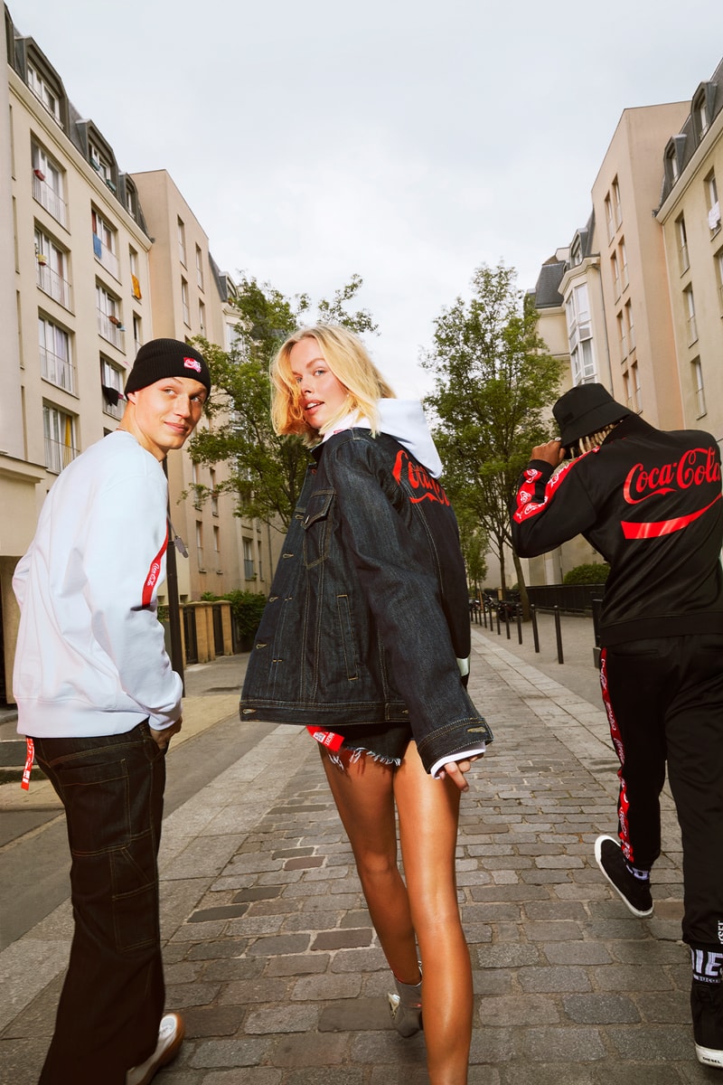 ディーゼル コカコーラ  カプセル コラボ コレクション diesel teams up with coca cola to drop its latest capsule collection titled the re-collection with the use of recycled materials  PET bottles 