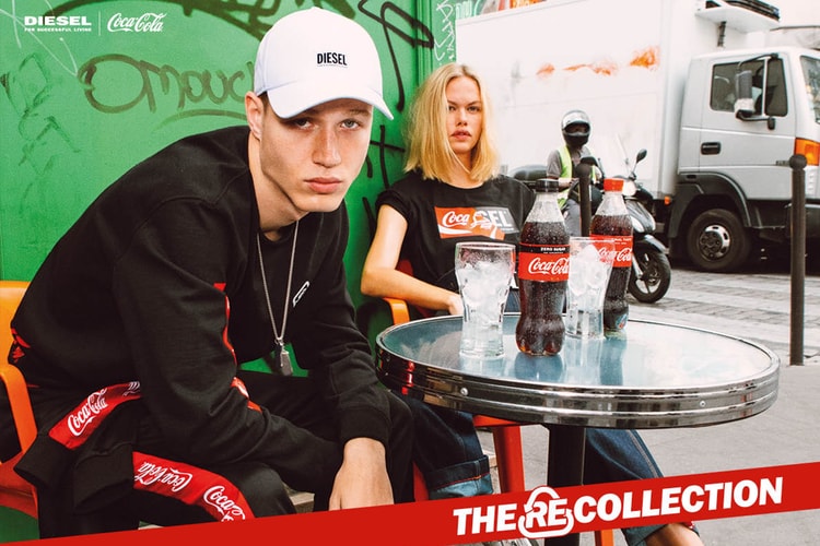 Diesel x Coca-Cola のタッグからリサイクル素材を用いたコラボカプセルが登場