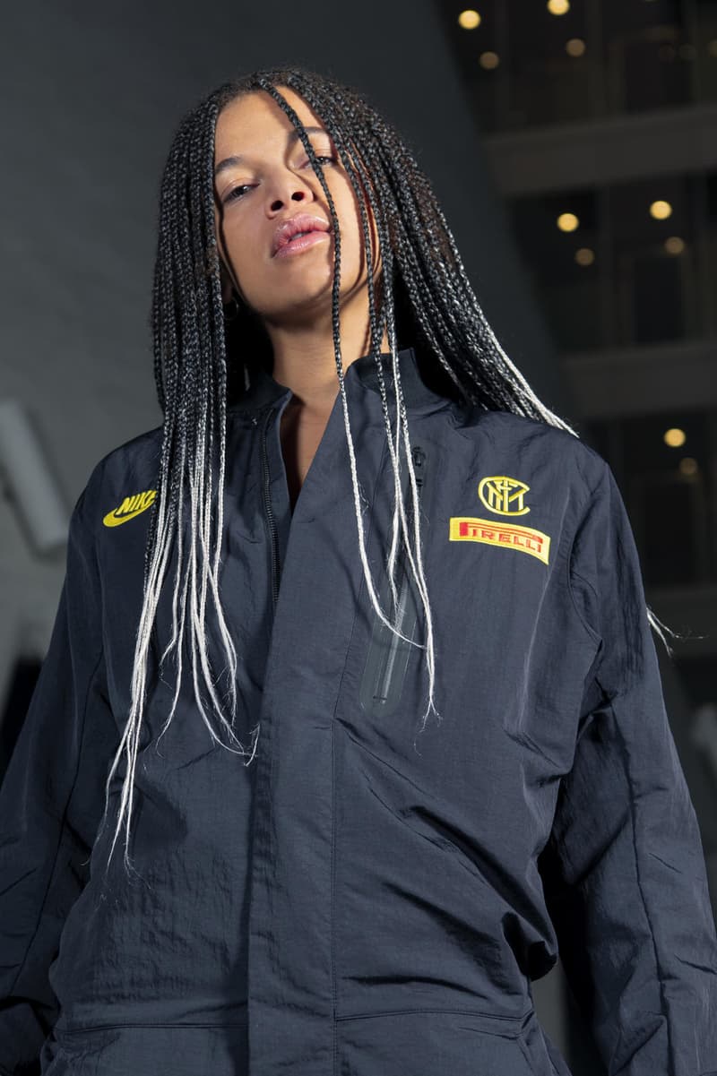 ナイキ インテルがモーターレースとフットボールの要素を融合させたカプセルコレクションをリリース Nike Debuts Inter Milan x Pirelli Racing Collection lookbooks f1 formula one race cars racetracks football soccer collaborations