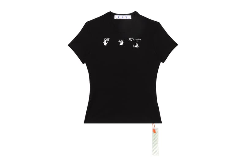 Off-White Confirms New Logo on a Range of Tees black white hands virgil abloh release information men's women's