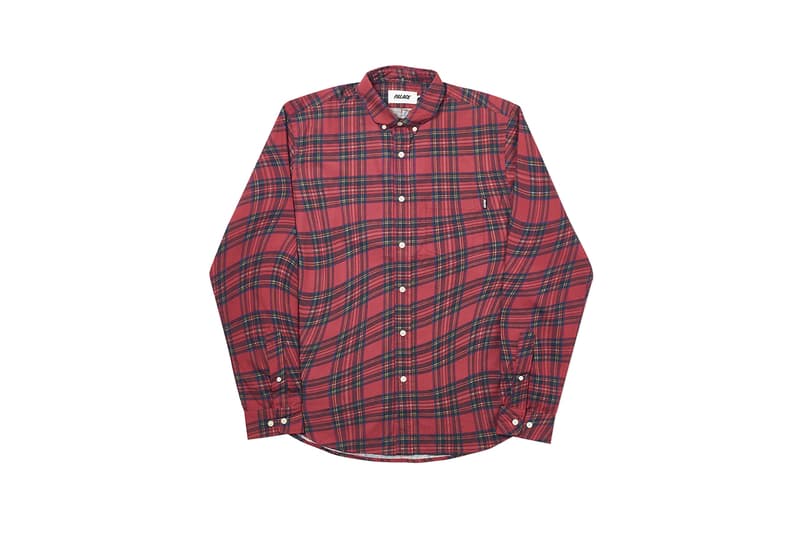 Palace winter 2019 shirts trousers buy cop purchase striped checked jeans corduroy buy cop purchase lookbook coats order online web store release information