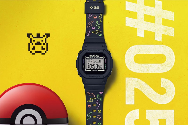 ベイビーG ピカチュウをモチーフとしたポケモン Casio G-SHOCK casio g-shock baby g timepiece watch pikachu pokemon anniversary collab model BGD-560PKC-1JR 13,000