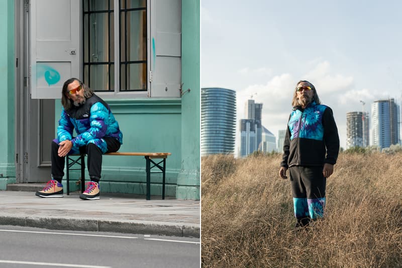 スニーカーズアンスタッフ × ノースフェイスのコラボコレクションが登場 sneakersnstuff the north face 20th anniversary capsule collection tie dye black purple blue puffer nuptse jacket berkley boot denali fleece sweatpants hat sns