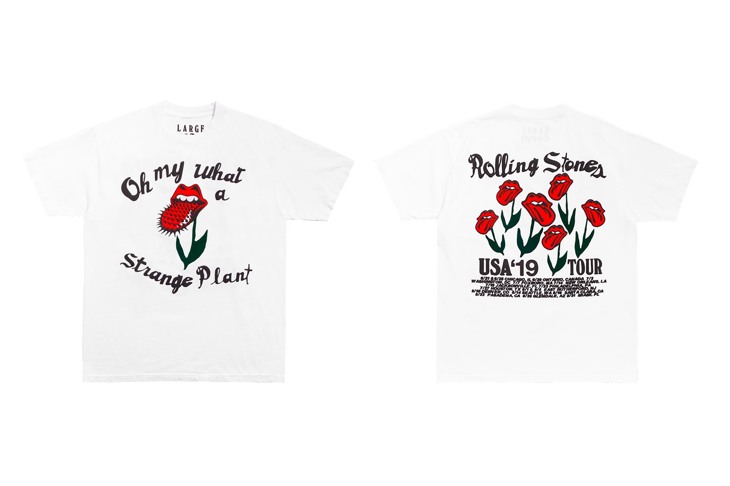 ローリングストーンズ カクタス プラント フリー マーケット The Rolling Stones Cactus Plant Flea Market No Filter US Tour Capsule Crewneck T shirt