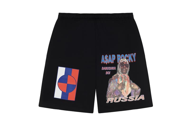 A$AP Rocky エイサップ ロッキー Limited Edition Russia ロシア ツアーTour Merchandise マーチコレクション バブシューカボーイ SVMOSCOW Babushka Boi AWGE designed prints t-shirts long sleeves shorts hat drop date release info price pictures