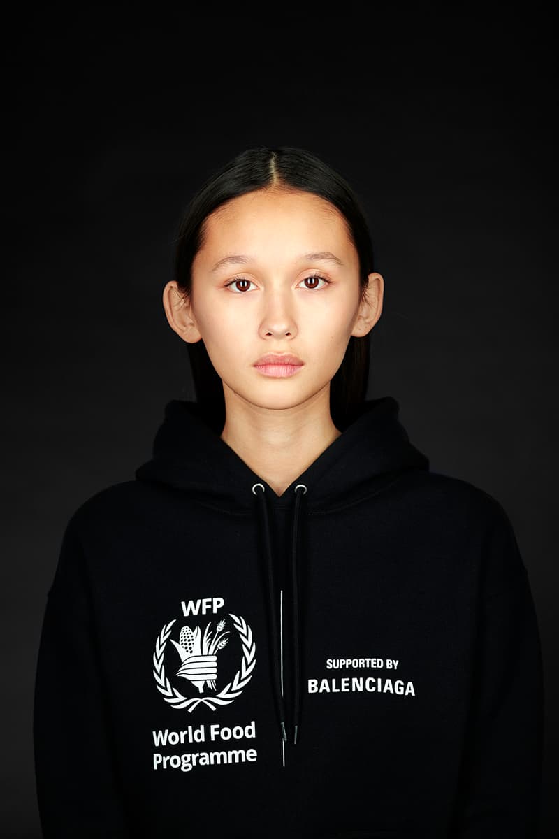 バレンシアガが国連WFPの支援を目的としたコレクション第2弾をリリース World Food Programme x Balenciaga Capsule Info malnutrition awareness organization hunger worldwide online in store retail collaboration initiative