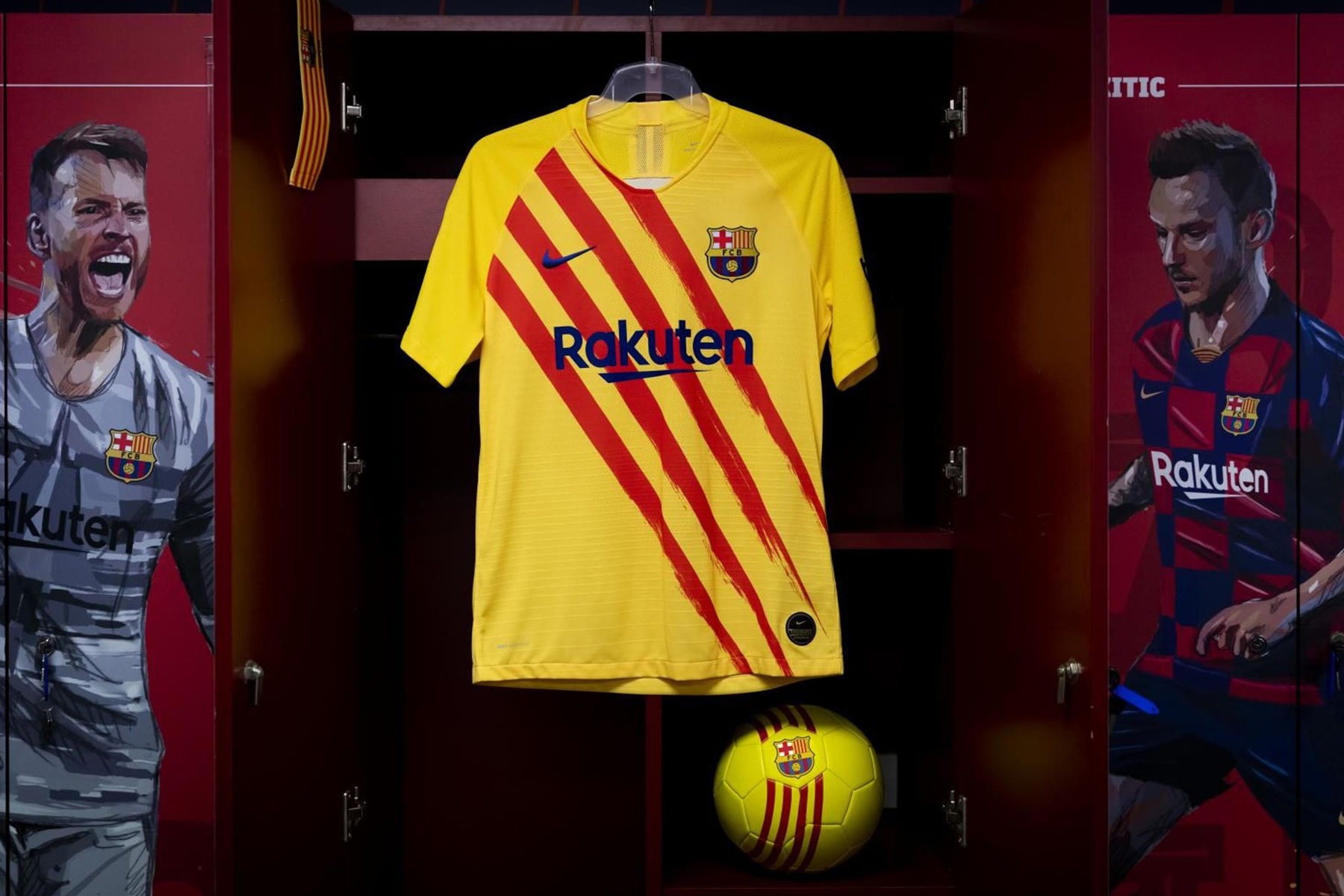 Barcelona Fourth Kit 2019/20 nike soccer football la liga messi Catalan flag Senyera yellow red
