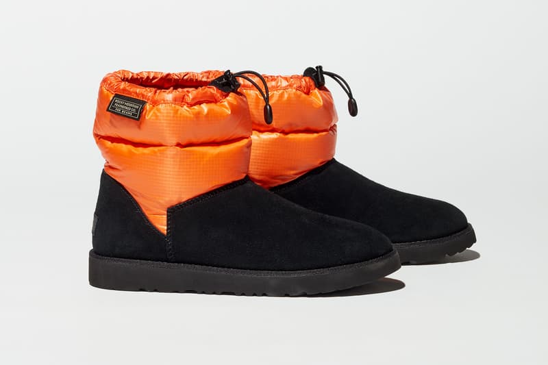 ビームス x UGG x ロッキー マウンテン フェザーベッドからコラボブーツが登場 BEAMS x UGG® x Rocky Mountain Featherbed からダウンで切り替えたクラシックミニが登場