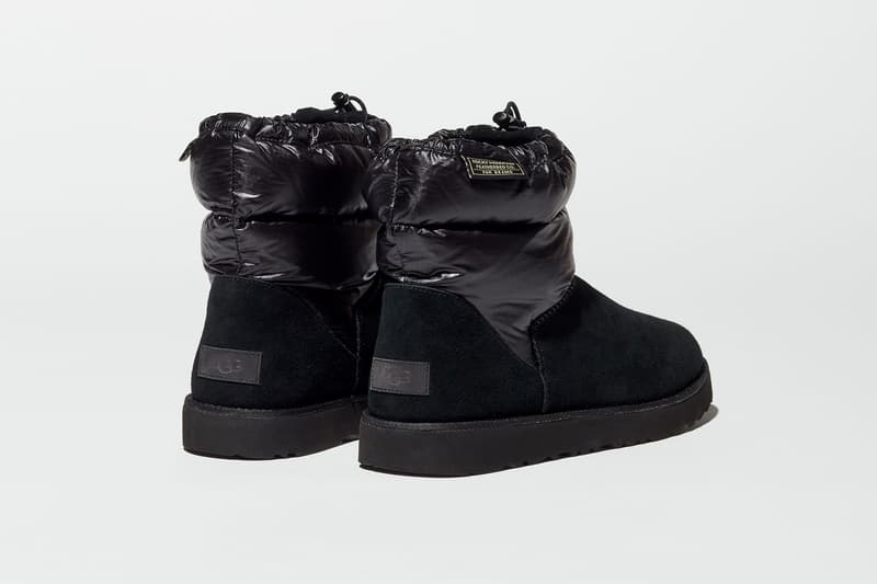 ビームス x UGG x ロッキー マウンテン フェザーベッドからコラボブーツが登場 BEAMS x UGG® x Rocky Mountain Featherbed からダウンで切り替えたクラシックミニが登場