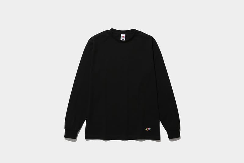 フラグメント x フルーツオブザルーム x ザ・コンビニよるロンTが発売 fragment design x FRUIT OF THE LOOM® x THE CONVENI のトリプルコラボによるロングスリーブTシャツが発売