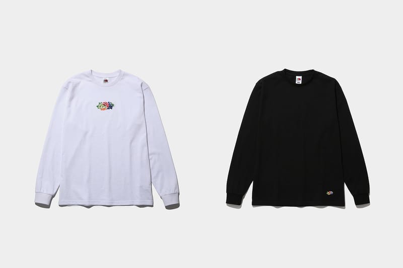 fragment design x  FRUIT OF THE LOOM® x THE CONVENI のトリプルコラボによるロングスリーブTシャツが発売