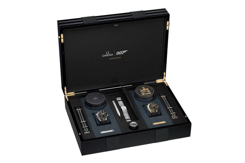 オメガより女王陛下の007の公開50周年を記念した豪華ウォッチセットがリリース OMEGA Seamaster Diver 300M James Bond Set Black 18K Yellow Gold On Her Majesty’s Secret Service