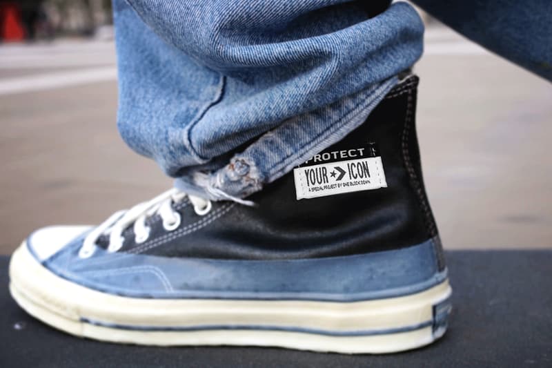 コンバースから樹脂コーティングが施されたチャックテイラーがリリース one block down converse chuck 70 protect your icon 10th anniversary black blue white parchment release date info photos price