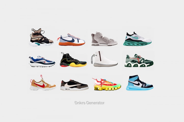 架空のハイブリッドスニーカーを作成できるスマホアプリ Sneakers Generator が登場