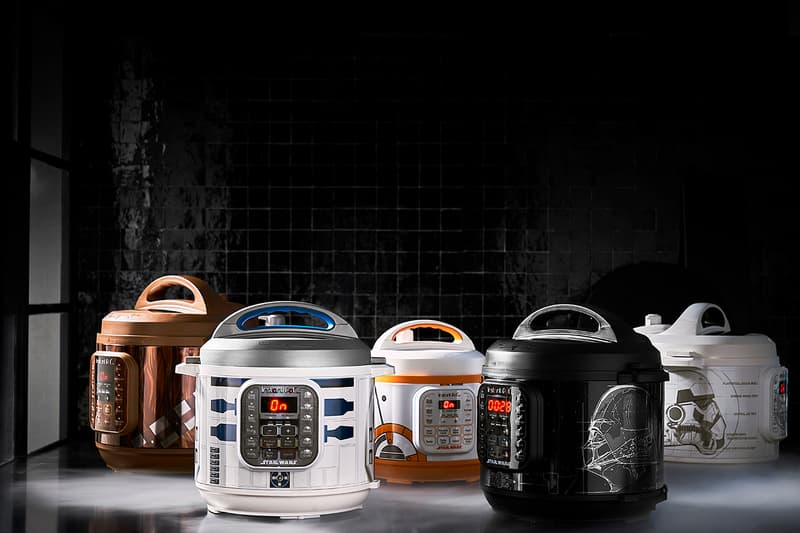 映画『スター・ウォーズ』に登場するキャラクターをテーマにしたクッキングポットが発売 Star Wars Instant Pot Darth Vader R2D2 Chewbacca storm trooper bb-8 drone characters branded williams sonoma galaxy