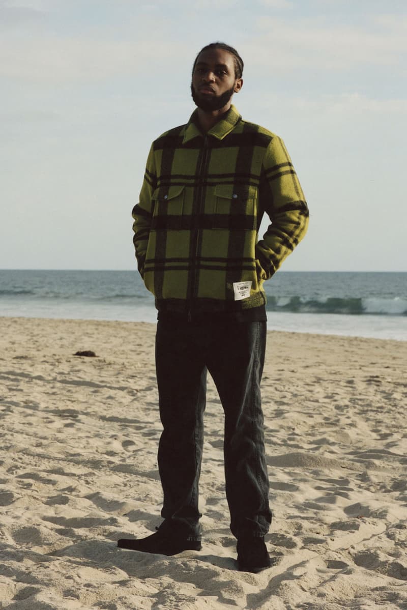 ステューシー / ウールリッチによるコラボワークシャツが発売 stussy woolrich wool work shirt plaid green black made in usa us release date info photos
