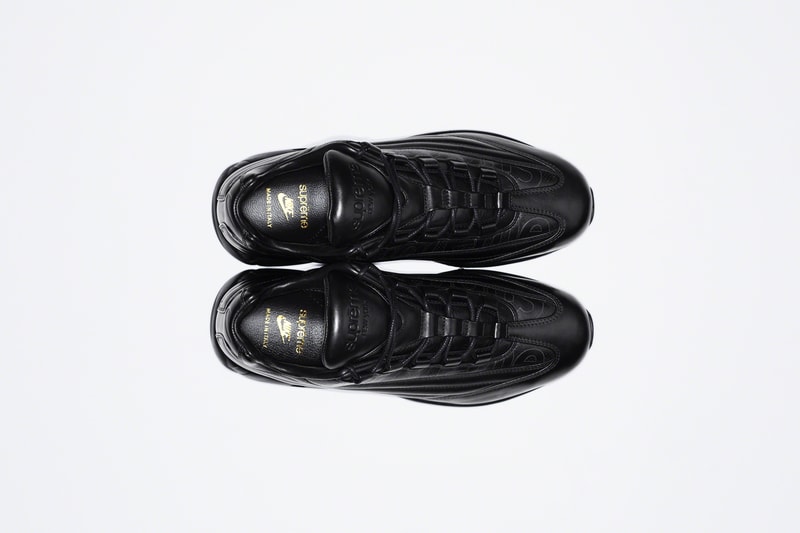 シュプリーム x ナイキ エアマックス95 Supreme x Nike からイタリア製レザーを用いた高級感漂う Air Max 95 Lux が登場