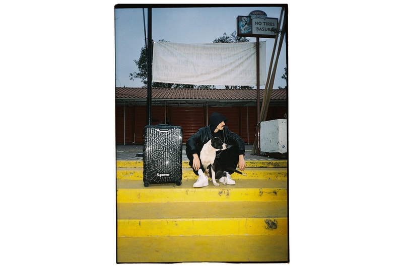 Supreme x RIMOWA Spring 2019 Custom Suitcases aluminum bodies black anodized spiderweb monogram print