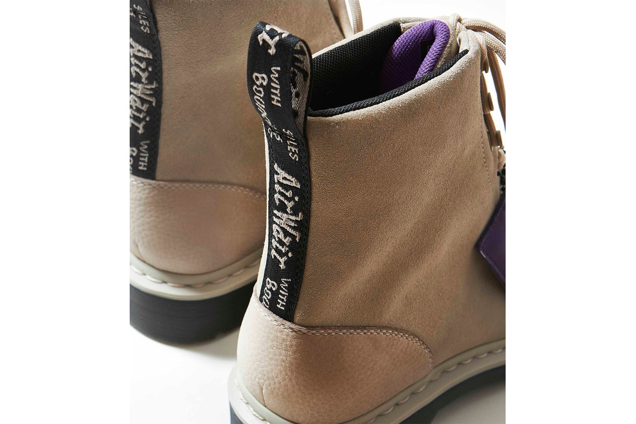 ノースフェイスパープルレーベル x ドクターマーティンのコラボブーツが登場 THE NORTH FACE PURPLE LABEL x Dr. Martens から防水加工を徹底的に施した9ホールブーツが登場
