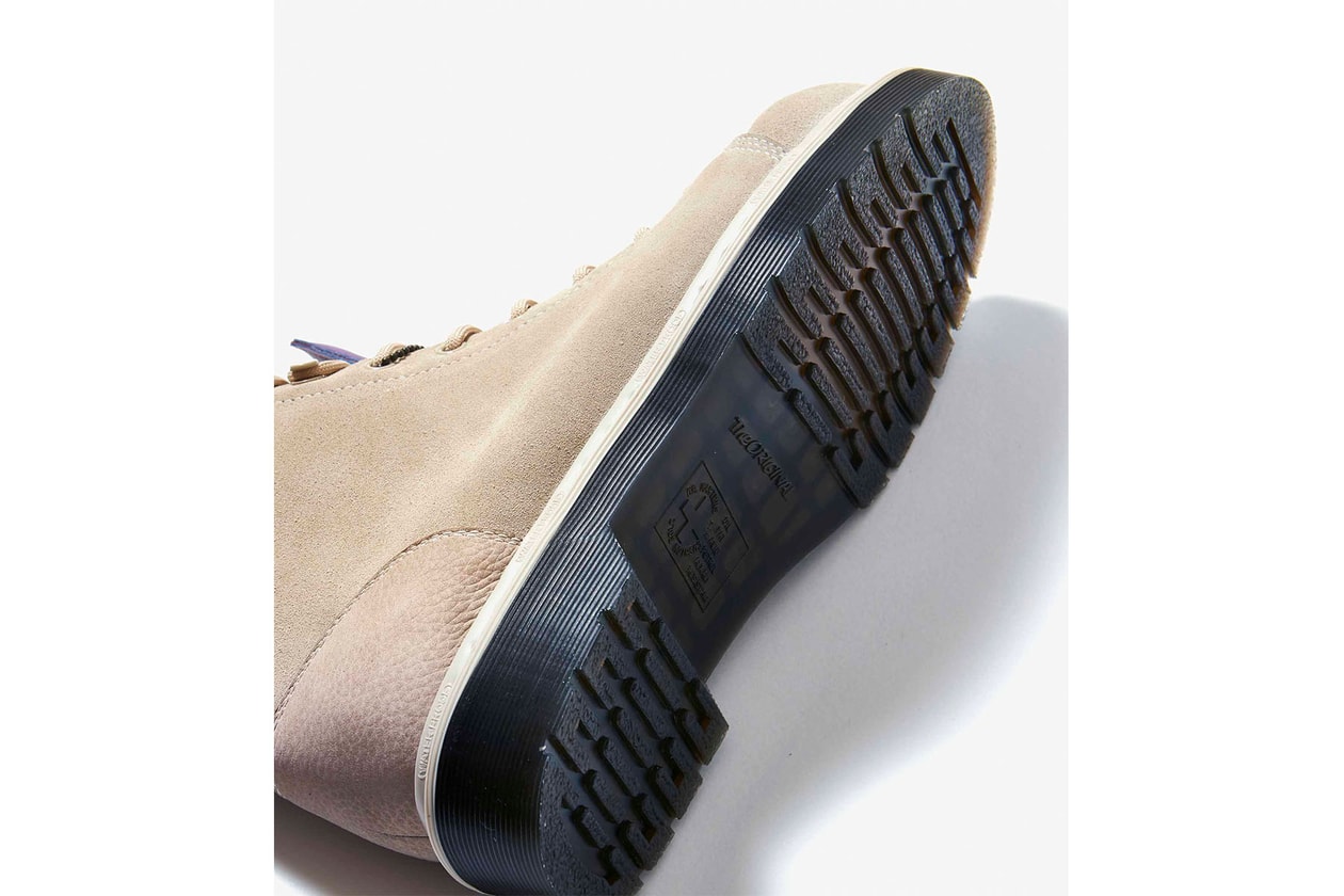 ノースフェイスパープルレーベル x ドクターマーティンのコラボブーツが登場 THE NORTH FACE PURPLE LABEL x Dr. Martens から防水加工を徹底的に施した9ホールブーツが登場