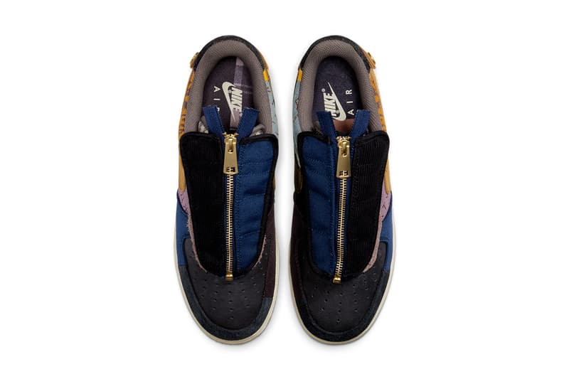 トラヴィススコット x ナイキによる最新コラボAF1の公式情報が解禁 エアフォース1 travis scott nike air force 1 low cactus jack 2019 release date info photos navy brown gum white CN2405 900