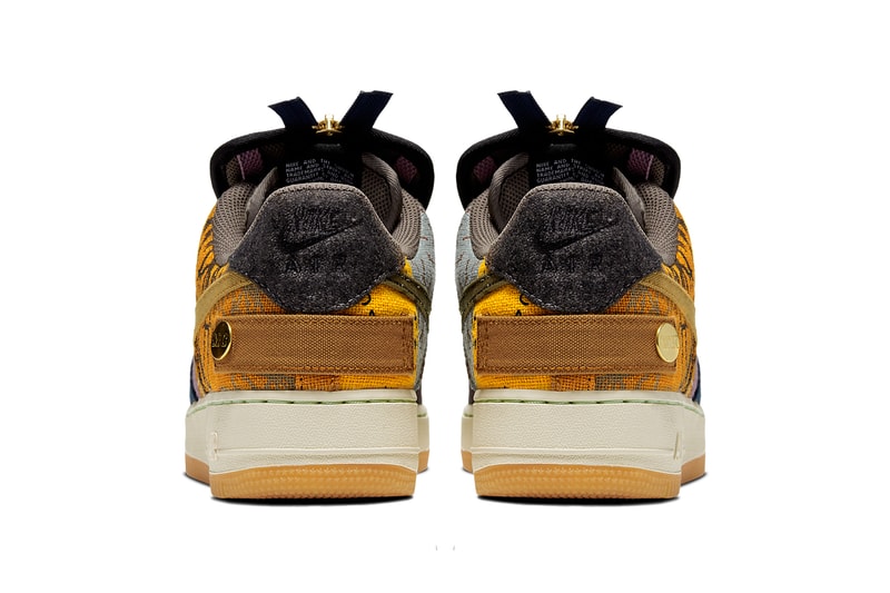 トラヴィススコット x ナイキによる最新コラボAF1の公式情報が解禁 エアフォース1 travis scott nike air force 1 low cactus jack 2019 release date info photos navy brown gum white CN2405 900