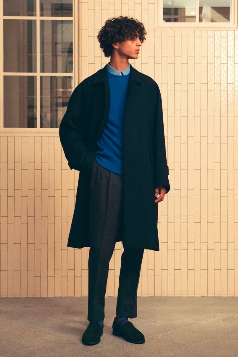 UNITED ARROWS SONS Fall Winter 2019 Lookbook poggy the man bespoke sartorial blazers loafers tailoring dapper chino trench coat outerwear layer menswear japanese down