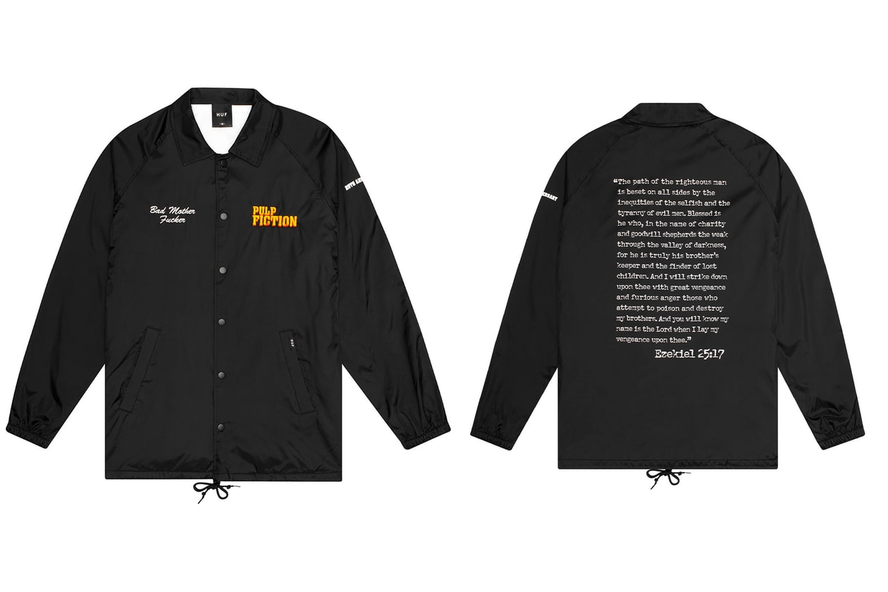 HUF がタランティーノの代表作『パルプ・フィクション』の25周年記念コレクションをリリース HUF releases 25th anniversary collection for Quentin Tarantino's movie『Pulp Fiction』