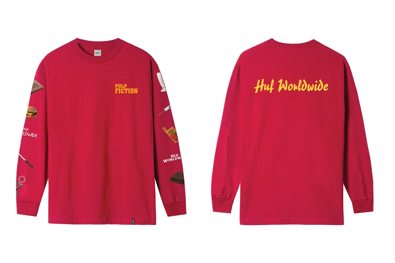 HUF がタランティーノの代表作『パルプ・フィクション』の25周年記念コレクションをリリース HUF releases 25th anniversary collection for Quentin Tarantino's movie『Pulp Fiction』