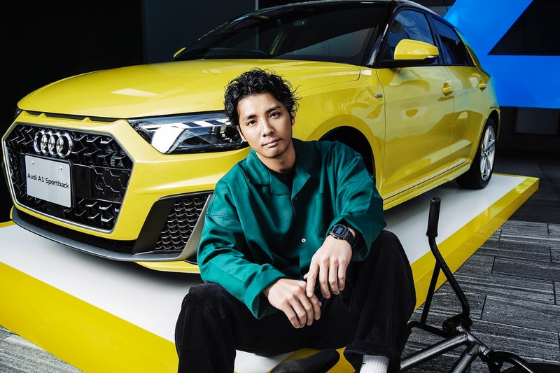 BMX界のレジェンド 内野洋平が Audi によるプレミアムコンパクトハッチバッグの新星と邂逅