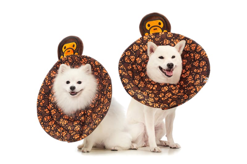 BAPE®️から2019年秋冬ペットコレクションが登場 Baby Milo Pet Accessories Fall/Winter 2019 dogs cats camo print bape a bathing ape beds bags toys ape head
