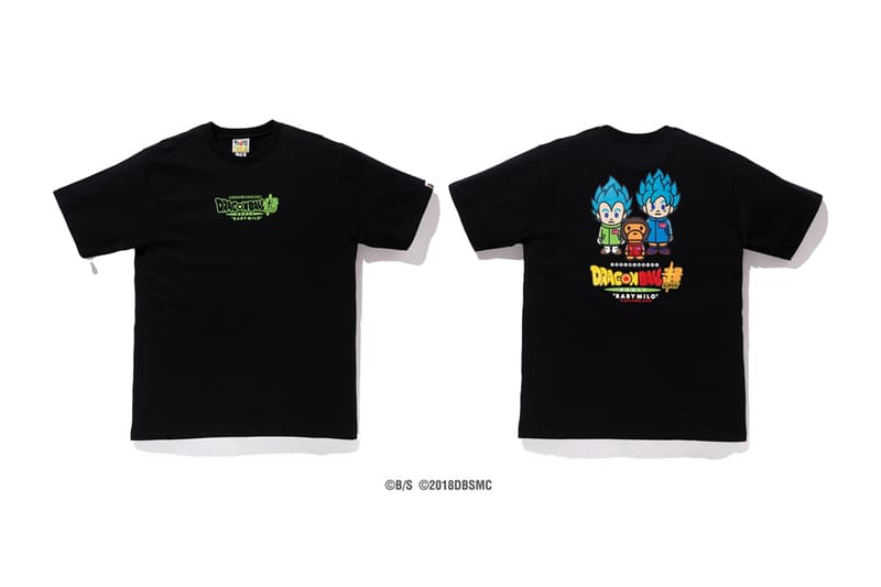 Baby Milo ベビーマイロ x DRAGON BALL ベイプ ドラゴンボール超 ブロリー SUPER: BROLY Capsule hoodies カプセル コレクション japan IT Broly Goku Vegeta Frieza shirts streetwear 映画 アニメ Nigo Dragon Ball Movies