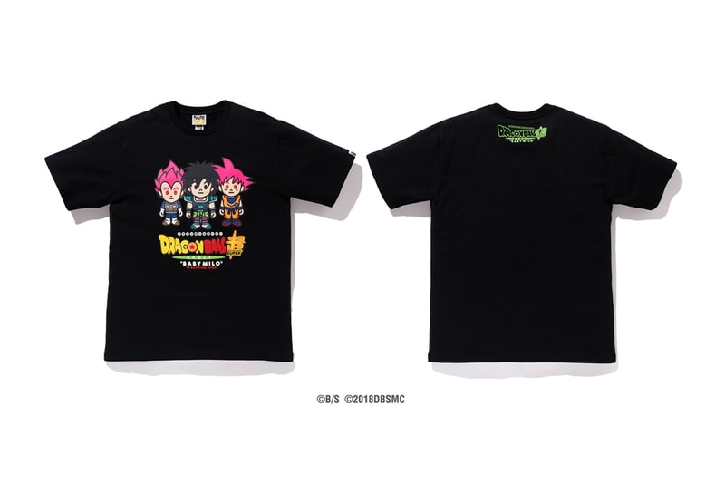 Baby Milo ベビーマイロ x DRAGON BALL  ベイプ  ドラゴンボール超 ブロリー SUPER: BROLY Capsule hoodies カプセル コレクション japan IT Broly Goku Vegeta Frieza shirts streetwear 映画 アニメ Nigo Dragon Ball Movies  