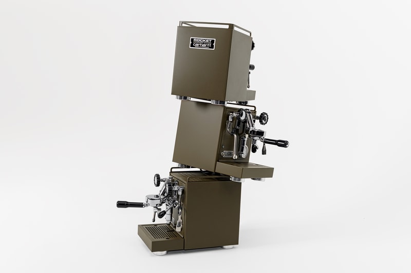 Carhartt WIP かーハートx Rocket Espresso Milano エスプレッソ マシン イタリア ミラノ ロケット Espresso Machine Olive Green Stainless Steel コラボ 