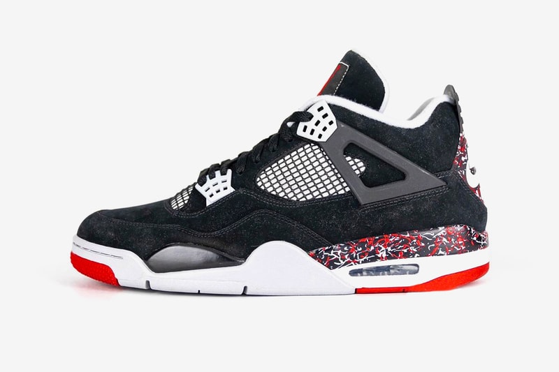 Drake OVO Air Jordan 4 Better Look Paint Splatter Black Red Bred Release Info Date Buy Price 