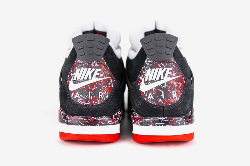 Drake OVO Air Jordan 4 Better Look Paint Splatter Black Red Bred Release Info Date Buy Price 