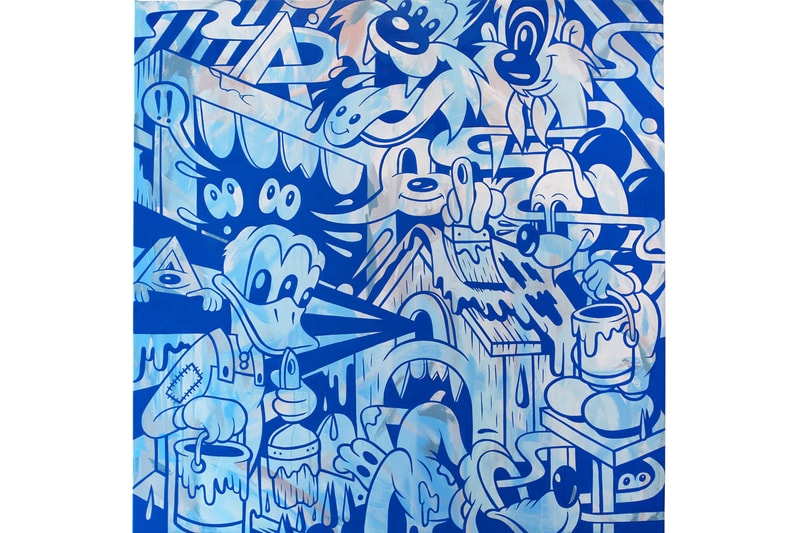 Justin and Hailey Bieber ジャスティン ビーバー ヘイリー Paddle8 オンライン オークション Online Auction Info Paintings Buff Monster Dalek Virgil Abloh ヴァージル  アブロー Greg Mike Melty Misfits Roses フェリックス ミスフィッツ Felix the Cat Jason Zante Miss Zukie  Patch Whisky