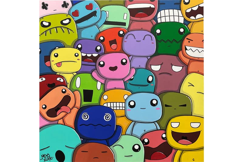 Justin and Hailey Bieber ジャスティン ビーバー ヘイリー Paddle8 オンライン オークション Online Auction Info Paintings Buff Monster Dalek Virgil Abloh ヴァージル  アブロー Greg Mike Melty Misfits Roses フェリックス ミスフィッツ Felix the Cat Jason Zante Miss Zukie  Patch Whisky