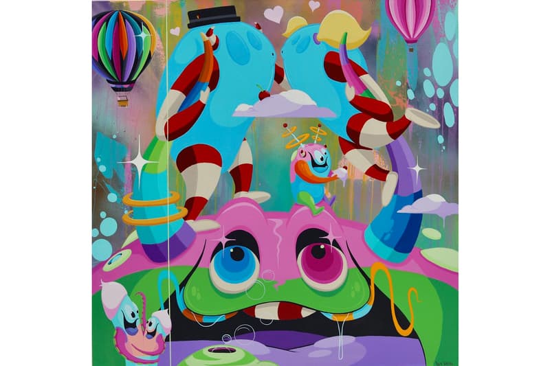 Justin and Hailey Bieber ジャスティン ビーバー ヘイリー Paddle8 オンライン オークション Online Auction Info Paintings Buff Monster Dalek Virgil Abloh ヴァージル  アブロー Greg Mike Melty Misfits Roses フェリックス ミスフィッツ Felix the Cat Jason Zante Miss Zukie  Patch Whisky