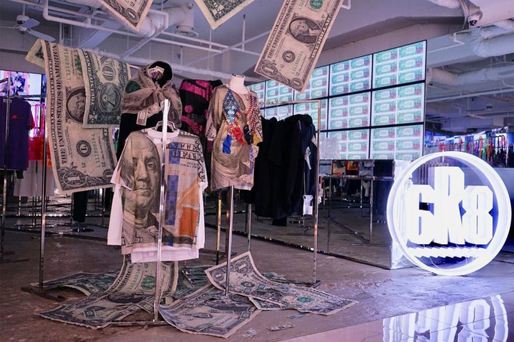 1ドル札紙幣を大胆に用いた KOTA OKUDA による “MONEY COLLECTION” が GR8 にてローンチ